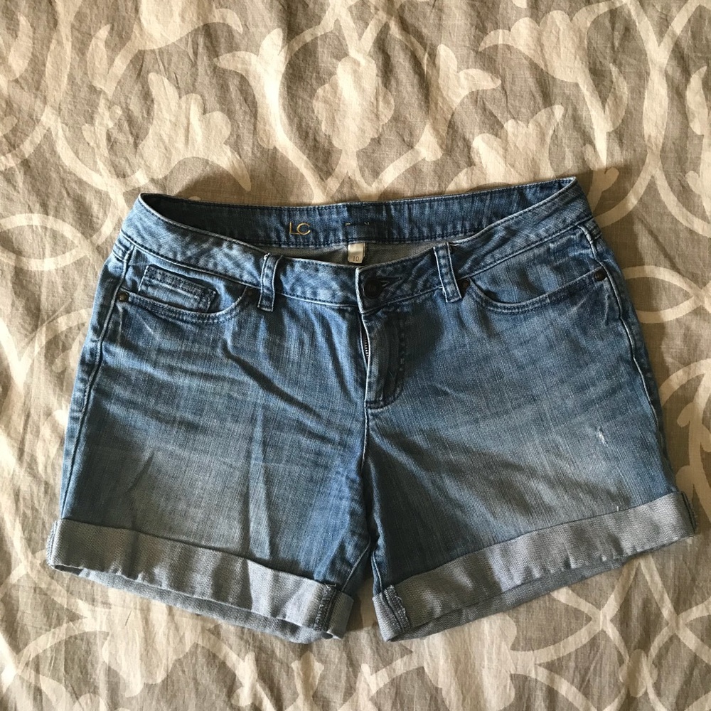 LC Lauren Conrad Blue jean shorts