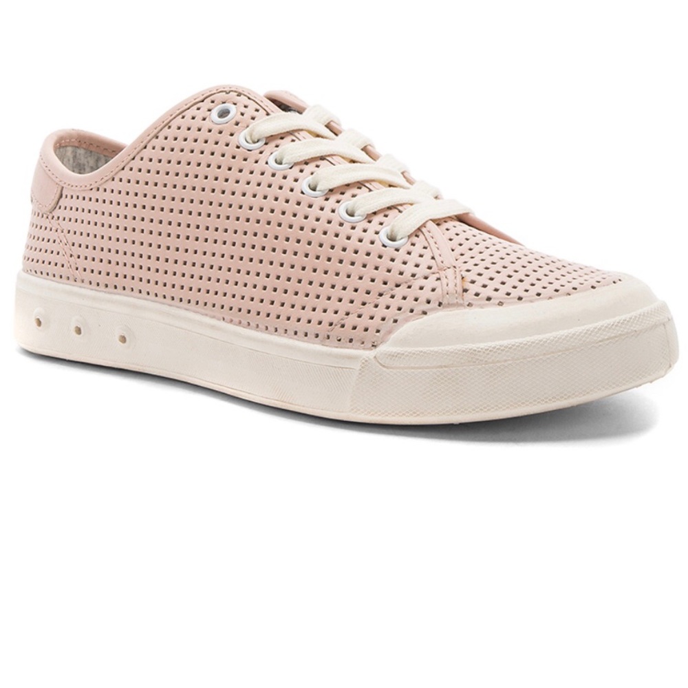 rag&bone Blush Perforated Leather Sneakers 8.5