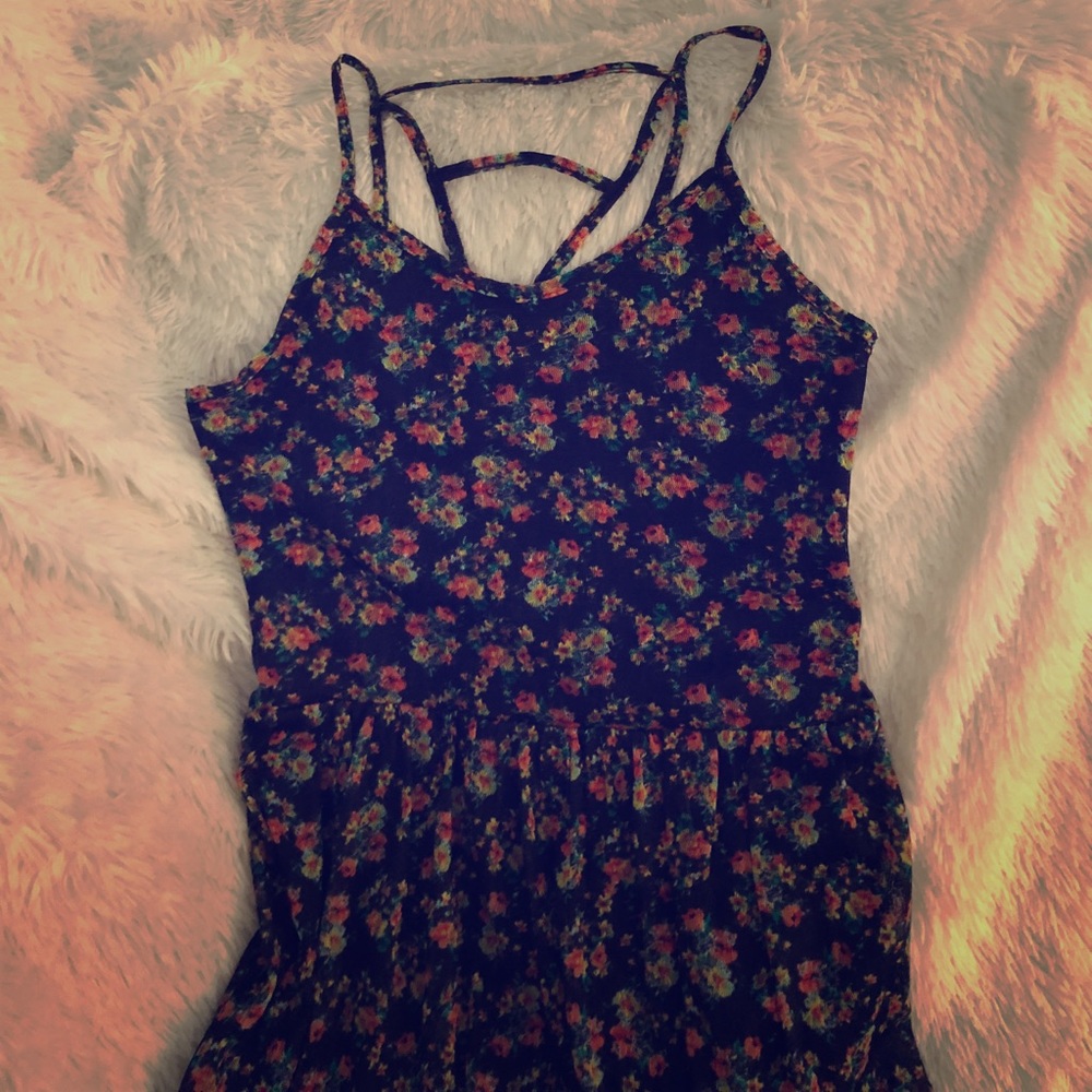 Strappy floral dress