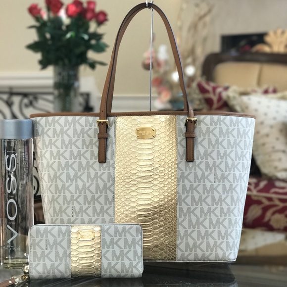 Authentic Michael kors large tote&large wallet - Picture 1 of 8