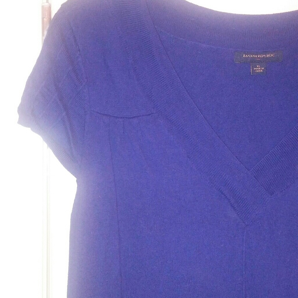 Banana republic dark purple sweater dress xl