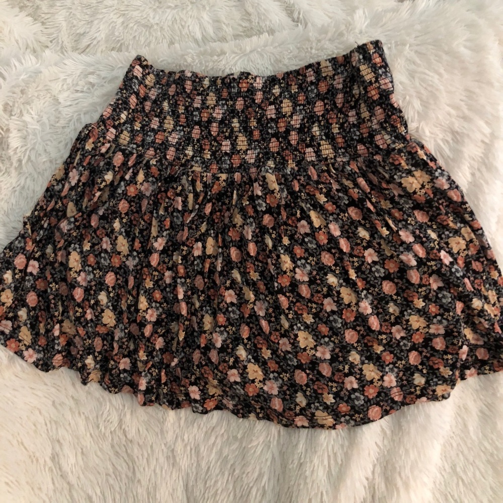 Floral cotton skirt