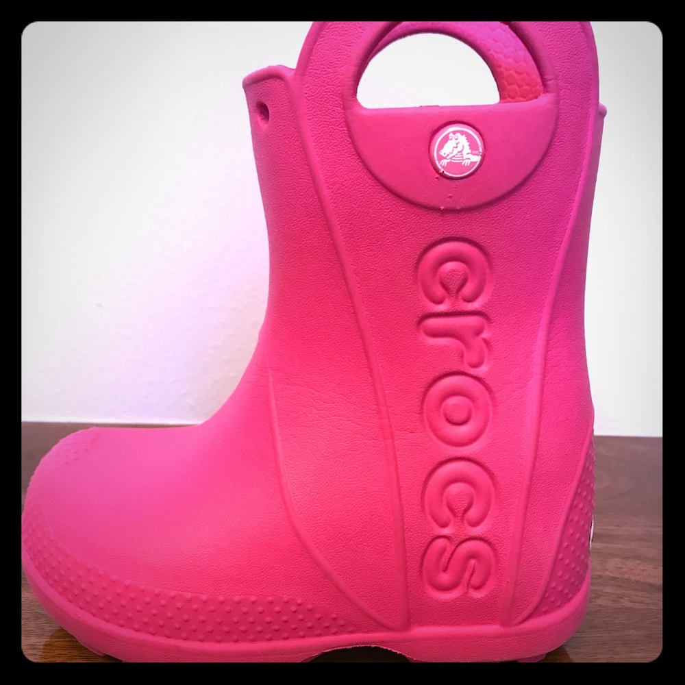 Toddler Girls Croc Rainboots