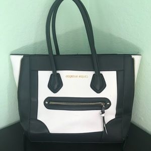 Black and white Christian Sirano Purse