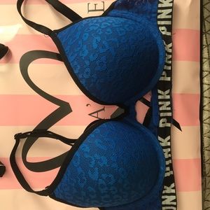 Pink Push-Up logo Bra w/ matching underwear