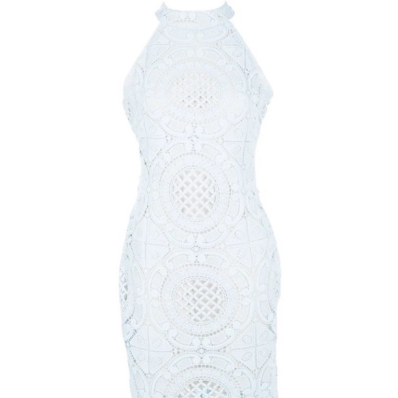 Blue lace dress - Picture 2 of 7