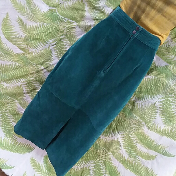 Suede Pencil Skirt - Picture 3 of 4