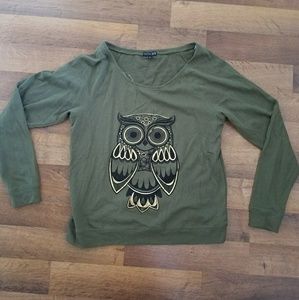 Super Cute Owl Graphic Sweatshirt