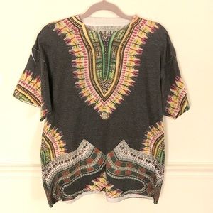 Dashiki Designed Tee - Men's