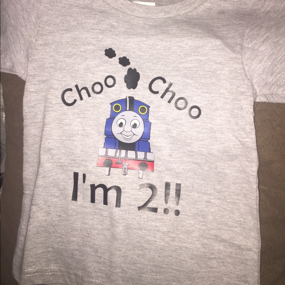 Toddler Thomas the Train Birthday Shirt