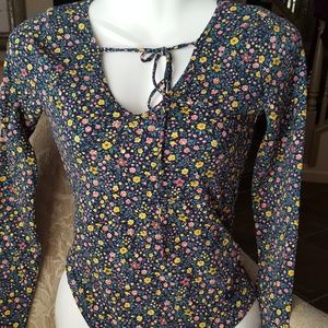 NEW Hollister floral bodysuit size S