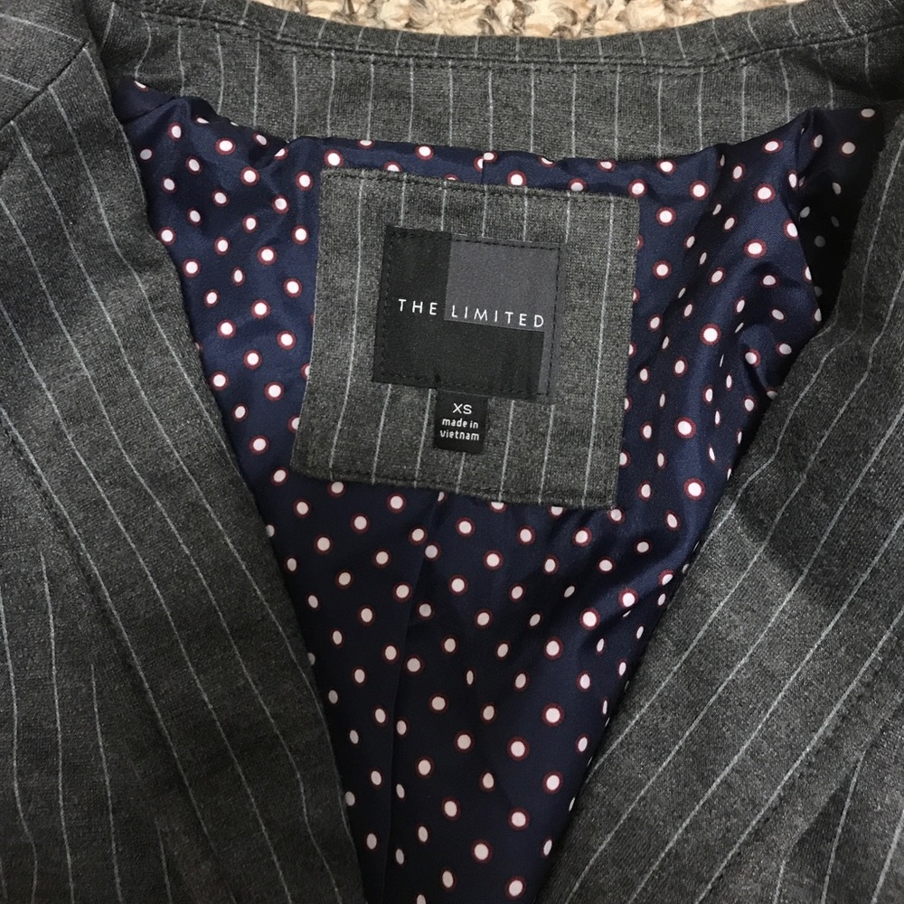 Pinstriped Grey Blazer