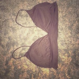 Adorable comfy mauve bralette