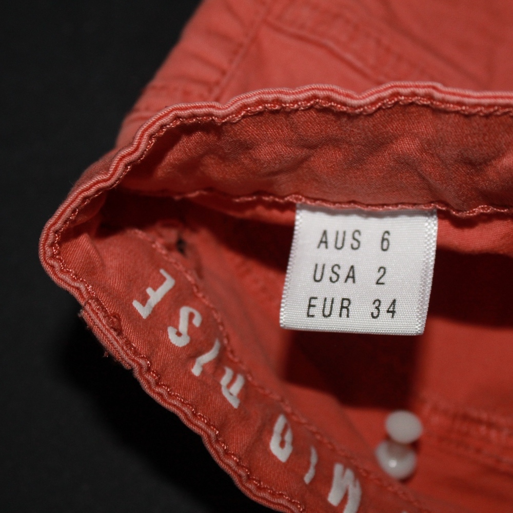 Coral colored pants! Size 2