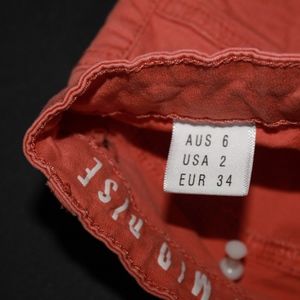 Coral colored pants! Size 2