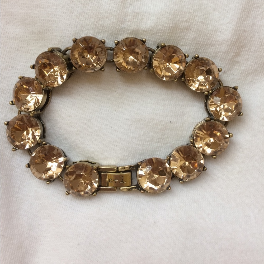 Peach Crystal Chloe + Isabel Bracelet