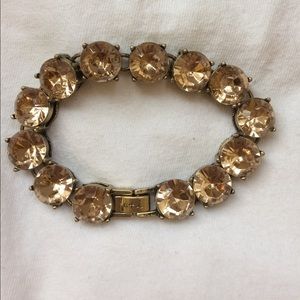 Peach Crystal Chloe + Isabel Bracelet