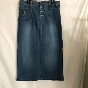 Route 66 jean long skirt