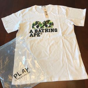 A Bathing Ape x Comme Des Garcons collab Tee Shirt