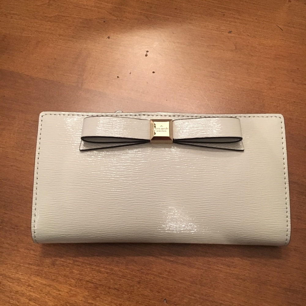 Kate Spade Grey Patent Leather Wallet