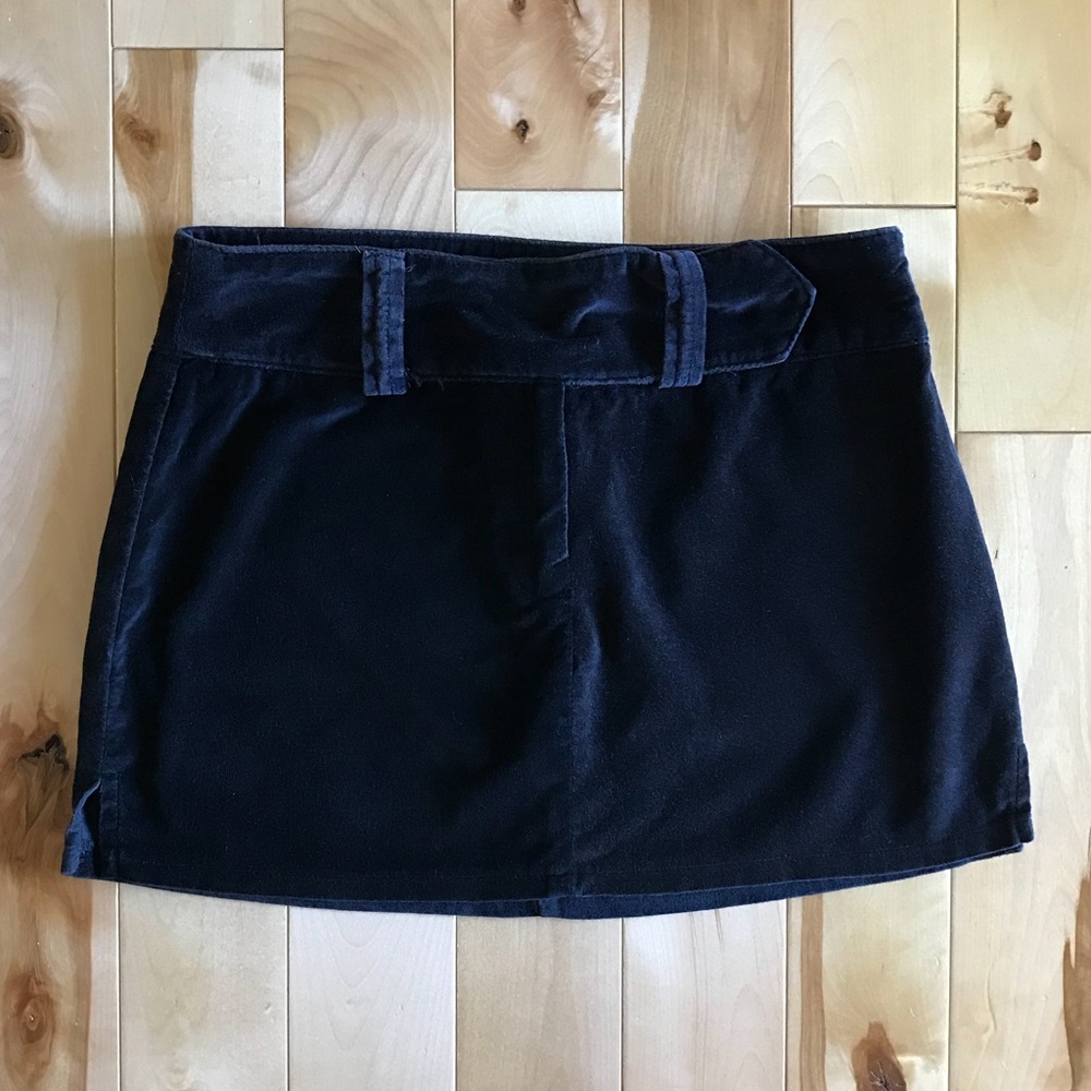 Wet Seal Velvet Mini Skirt