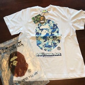 A Bathing Ape x Bear Brick Collab Tee Shirt
