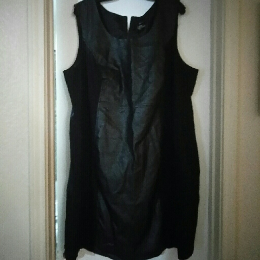 Lane Bryant leather dress