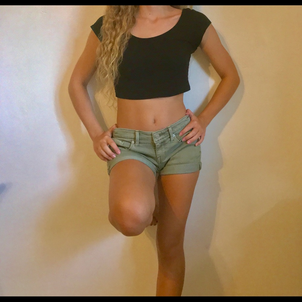 CLOSET CLEAR OUT  Denim Green shorts