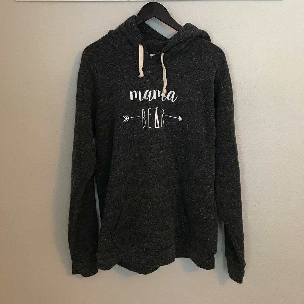 Charcoal Mama Bear Hoodie