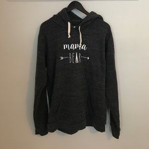 Charcoal Mama Bear Hoodie