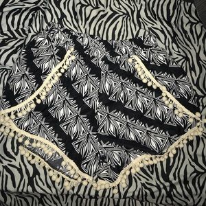 Loose, floral print shorts