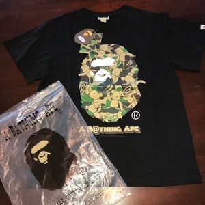 A Bathing Ape x BearBrick Collab Tee Shirt