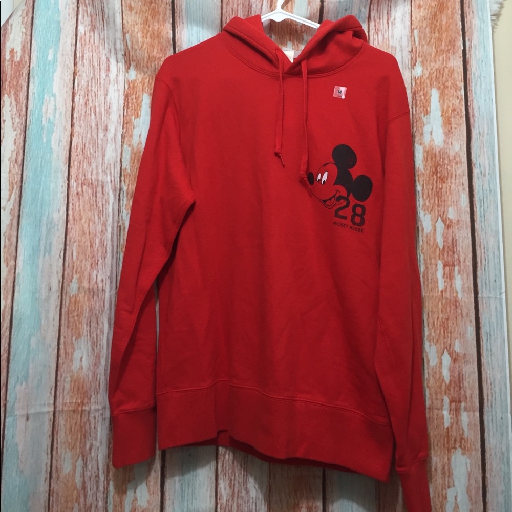 Uniqlo Mickey Mouse red hoodies
