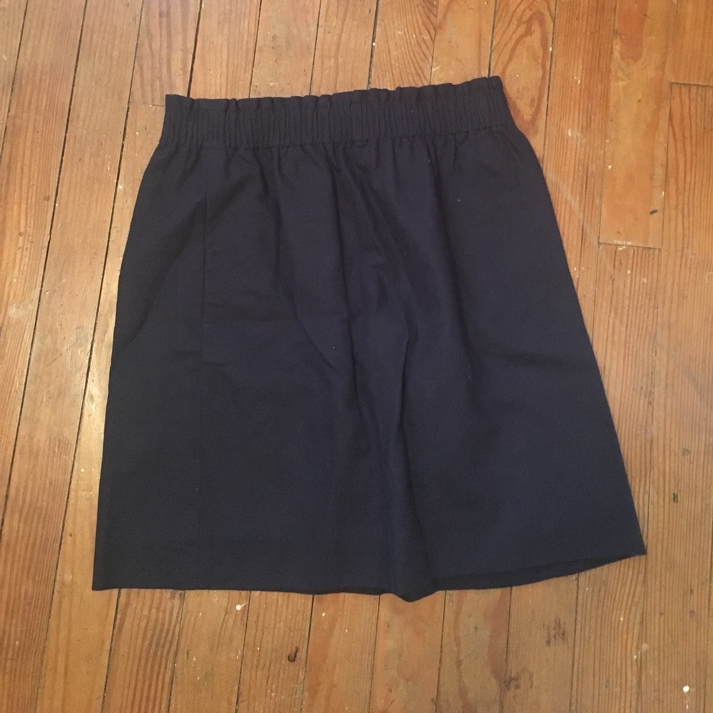 JCREW, navy, cinch skirt