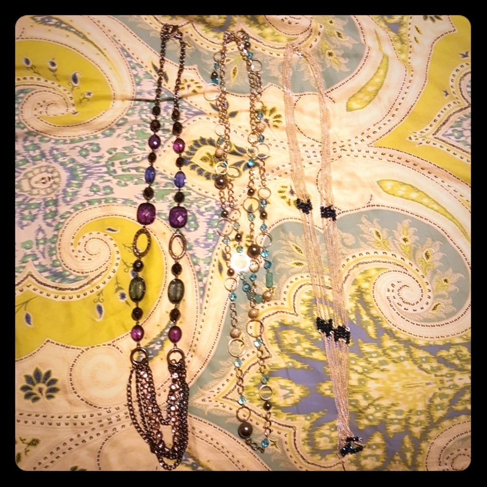 3 Long Necklaces