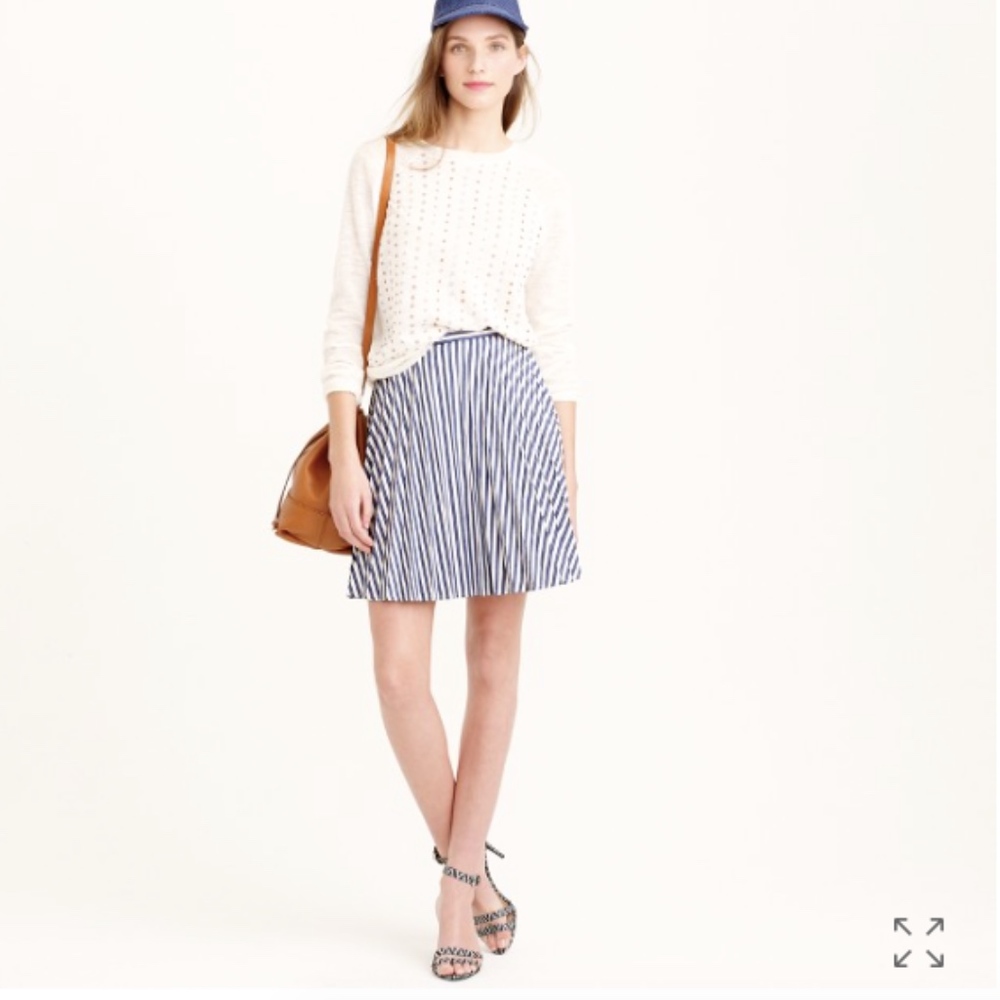 J. Crew Women's Pleated Mini Skirt