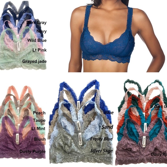 Ivory Lace Racerback Bralette - Picture 2 of 3