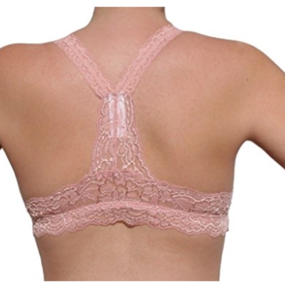 Ivory Lace Racerback Bralette - Picture 3 of 3