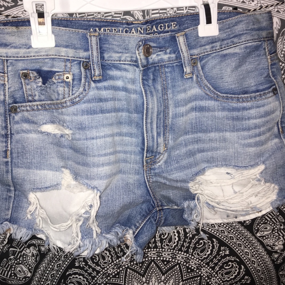 American Eagle Distressed Denim Shorts