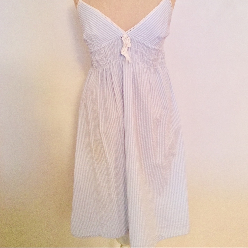 Light Blue Gingham Dress