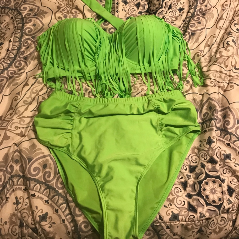 Brand New never used bright green size 18