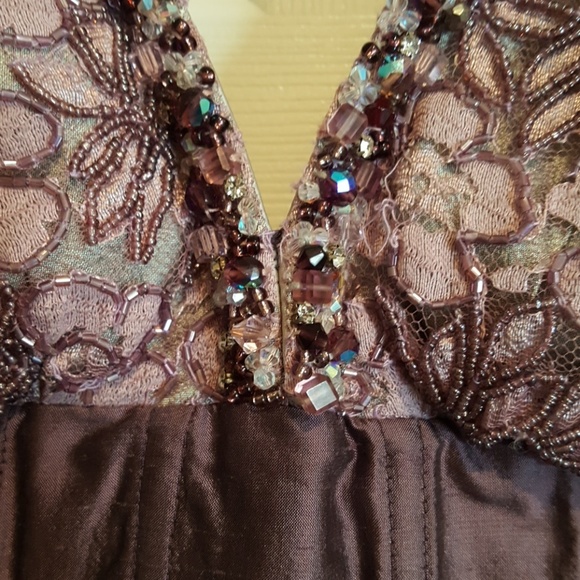 Custom Purple and Silver Party Dress-6 - Picture 5 of 5