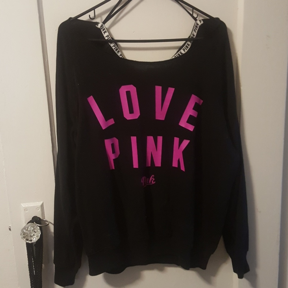 Victoria secret pink off shoulder sweater