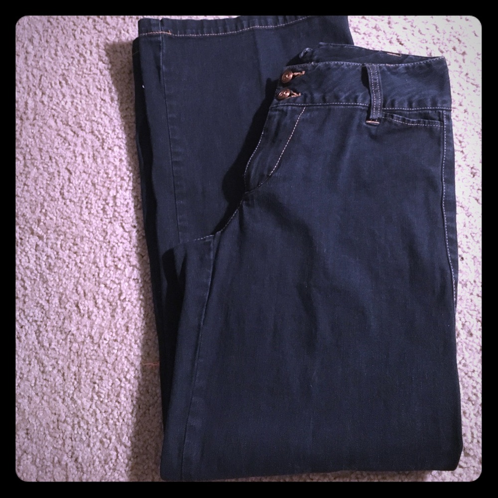 Dark blue jeans