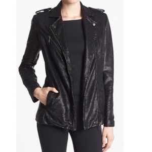 Mural black jacket with sequin