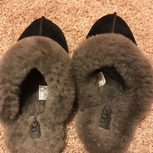 Black Ugg Slip on Slippers Women