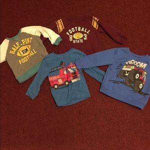 3 pull over sweatshirts and 1 thermal :)