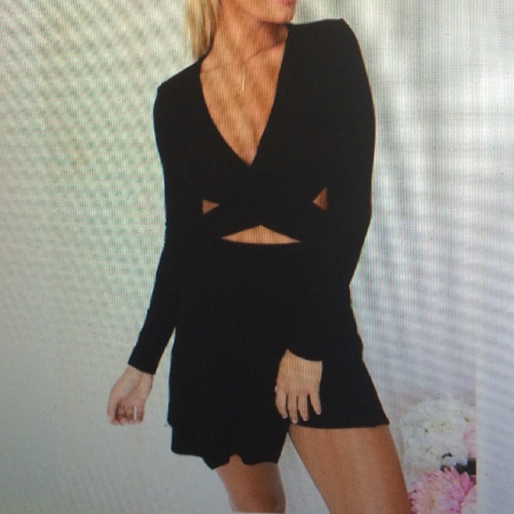 Sabo Skirt Black two piece set size S