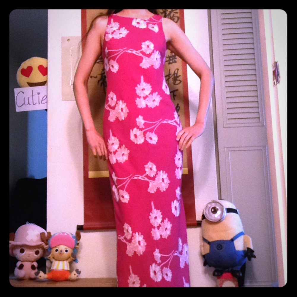 Jonathan Martin Pink Dress with (White) Flowers, 7