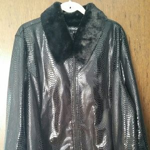 Faux fur jacket